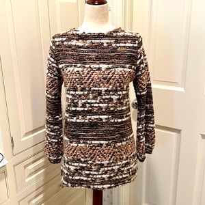 ZARA NUBBY WOVEN TUNIC TOP